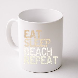 Eat Sleep Beach Repeat Beach Vacation Summer Vacation Travel Gift Coffee Mug