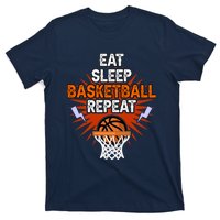 Eat Sleep Basketball Repeat Player Gift Funny Basketball T-Shirt