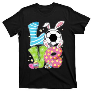 Easter Soccer Ball Easter Football Gift For Football Player Bunny T-Shirt