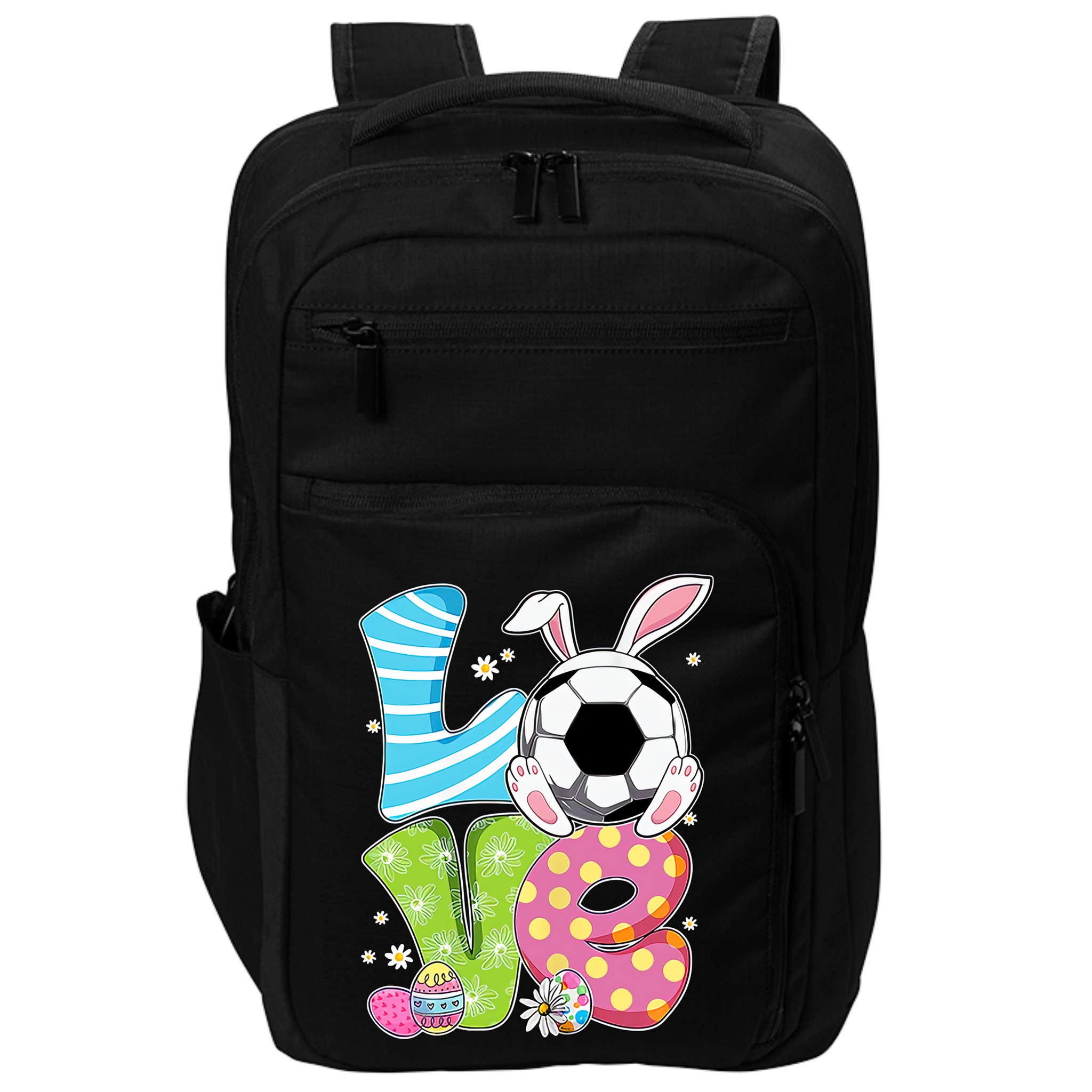 Easter Soccer Ball Easter Football Gift For Football Player Bunny Impact Tech Backpack