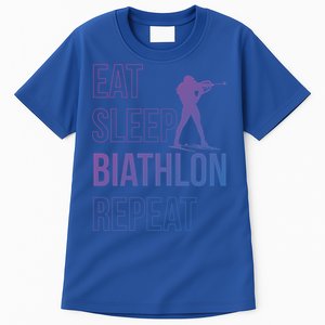 Eat Sleep Biathlon Skiing Shooting Ski Gift Tall T-Shirt