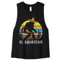 El Squatcho Bigfoot Sasquatch Women's Racerback Cropped Tank