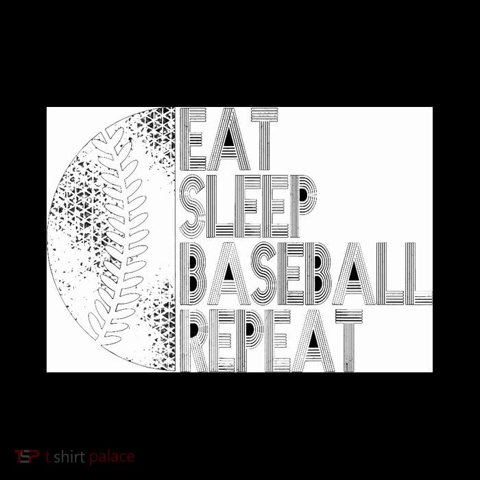 Eat Sleep Baseball Repeat Funny Retro Baseball Player Backpack