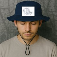 Eat Sleep Baseball Repeat Funny Retro Baseball Player Bucket Hat