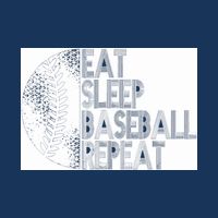 Eat Sleep Baseball Repeat Funny Retro Baseball Player Drawstring Bag