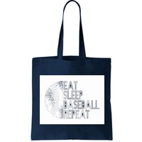Eat Sleep Baseball Repeat Funny Retro Baseball Player Bag