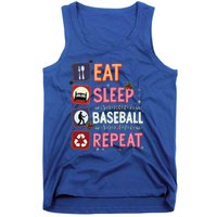 Eat Sleep Baseball Repeat Christmas Baseball Player Batter Gift Tank Top