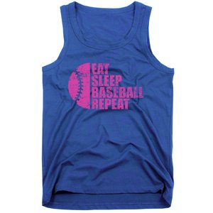 Eat Sleep Baseball Repeat Funny Bat And Ball Softball Lovers Gift Tank Top