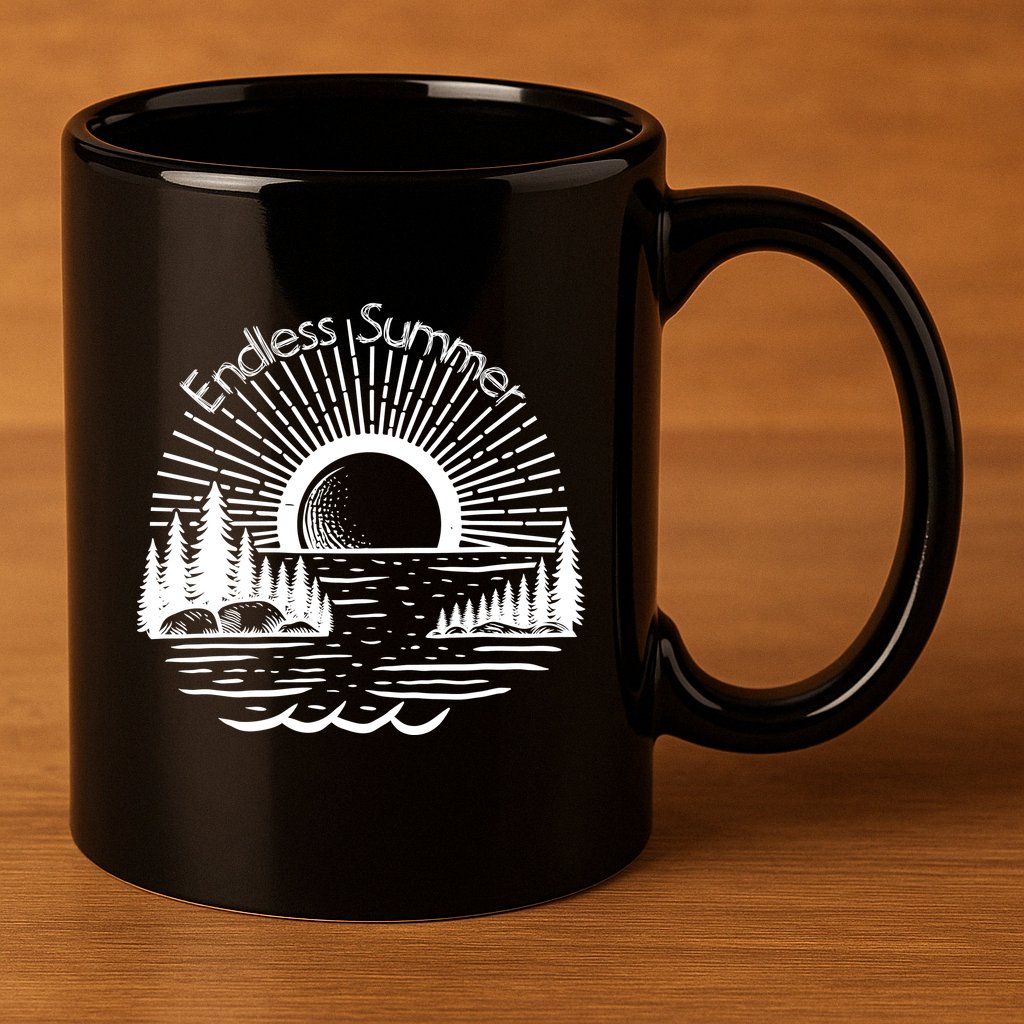 Endless Summer Beach Vibes 11oz C Handle Ceramic Mug