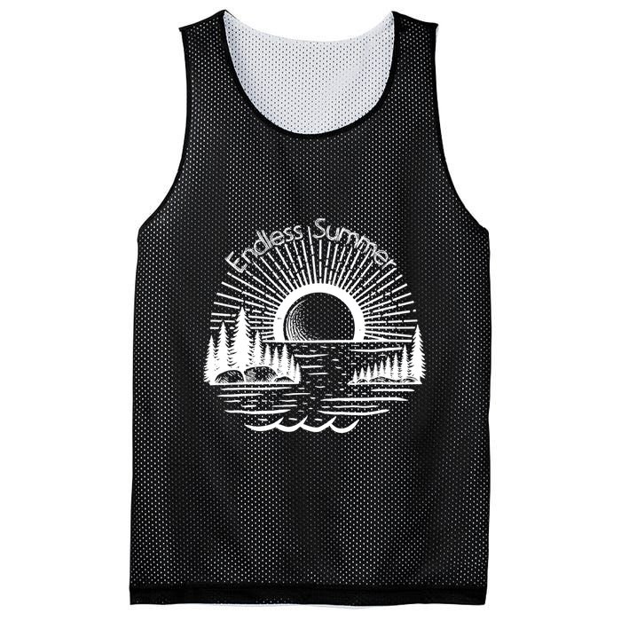 Endless Summer Beach Vibes Mesh Reversible Basketball Jersey Tank