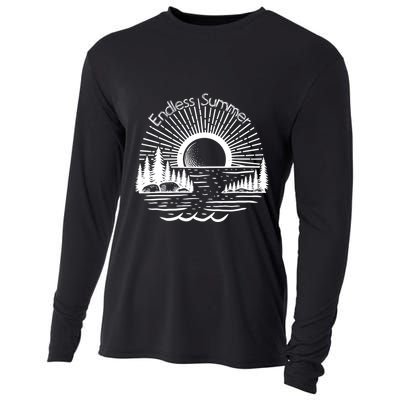 Endless Summer Beach Vibes Cooling Performance Long Sleeve Crew