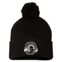 Endless Summer Beach Vibes Pom Pom 12in Knit Beanie