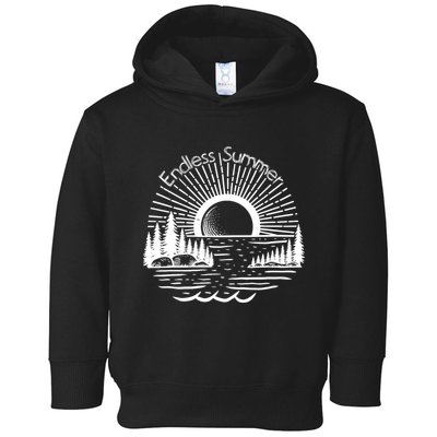 Endless Summer Beach Vibes Toddler Hoodie