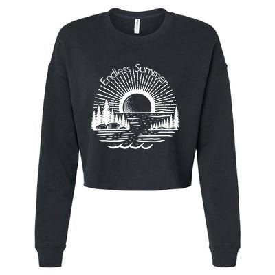 Endless Summer Beach Vibes Cropped Pullover Crew