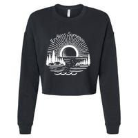 Endless Summer Beach Vibes Cropped Pullover Crew