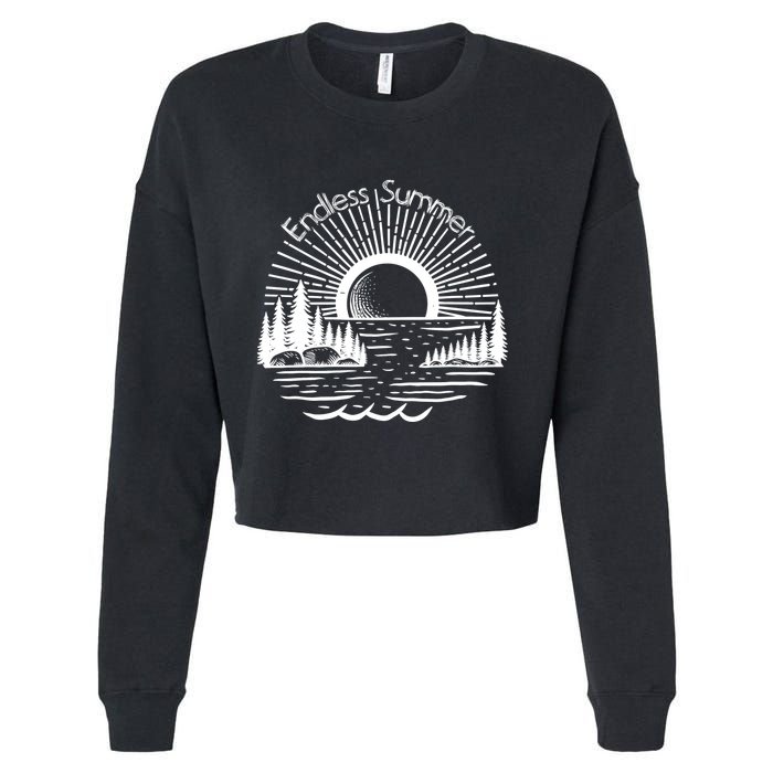Endless Summer Beach Vibes Cropped Pullover Crew