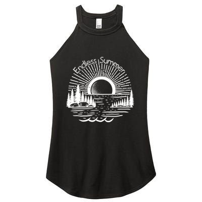 Endless Summer Beach Vibes Women's Perfect Tri Rocker Tank