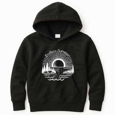 Endless Summer Beach Vibes Kids Hoodie