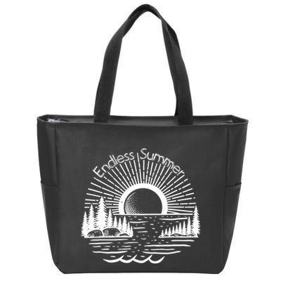 Endless Summer Beach Vibes Zip Tote Bag