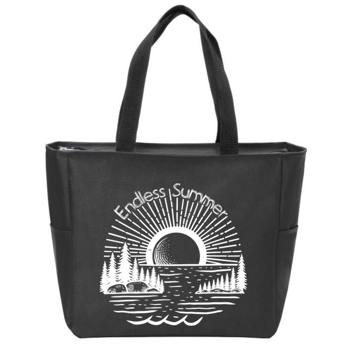Endless Summer Beach Vibes Zip Tote Bag