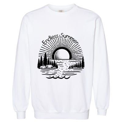 Endless Summer Beach Vibes Garment-Dyed Sweatshirt