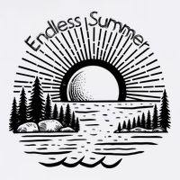 Endless Summer Beach Vibes Garment-Dyed Sweatshirt