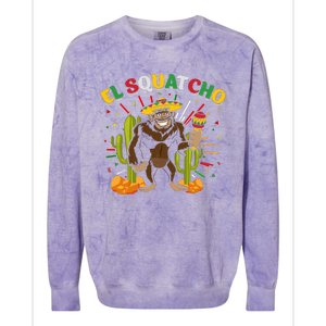 El Squatcho Bigfoot Saquatch Colorblast Crewneck Sweatshirt