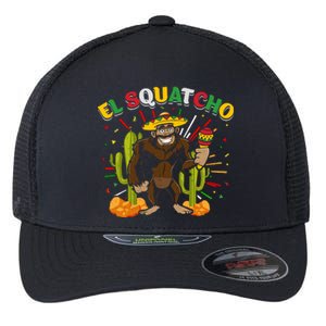 El Squatcho Bigfoot Saquatch Flexfit Unipanel Trucker Cap