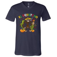 El Squatcho Bigfoot Saquatch V-Neck T-Shirt