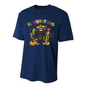 El Squatcho Bigfoot Saquatch Performance Sprint T-Shirt