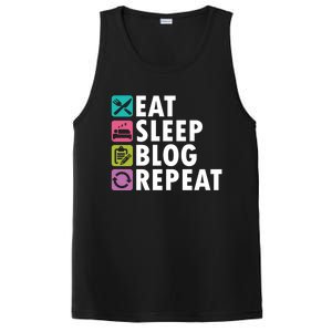 Eat Sleep Blog Blogger Blogging Influencer Writer Author Gift PosiCharge Competitor Tank