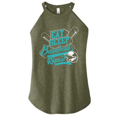 Eat Sleep Baseball Repeat - Baseball Player Gift Women’s Perfect Tri Rocker Tank