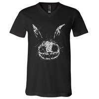 Evil Scary Bunny Rabbit Alt Goth Grunge Horror Aesthetic V-Neck T-Shirt