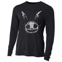 Evil Scary Bunny Rabbit Alt Goth Grunge Horror Aesthetic Cooling Performance Long Sleeve Crew