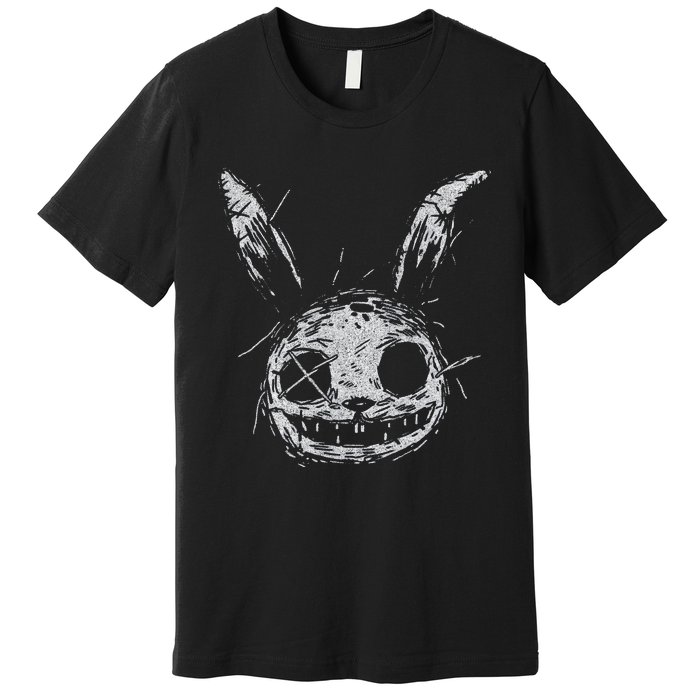 Evil Scary Bunny Rabbit Alt Goth Grunge Horror Aesthetic Premium T-Shirt