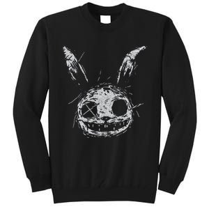 Evil Scary Bunny Rabbit Alt Goth Grunge Horror Aesthetic Tall Sweatshirt