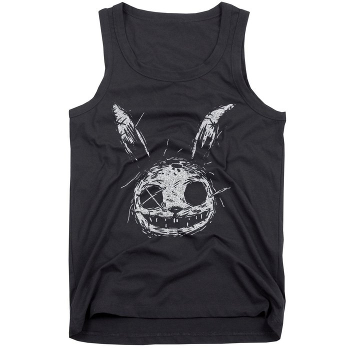 Evil Scary Bunny Rabbit Alt Goth Grunge Horror Aesthetic Tank Top