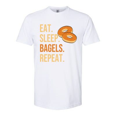 Eat Sleep Bagels Repeat Bagel Lovers Funny Baking Bakery Gift Softstyle® CVC T-Shirt