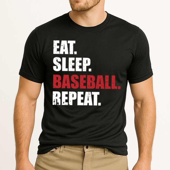 Eat Sleep Baseball Repeat Hoodie Cooling Performance Crew T-Shirt
