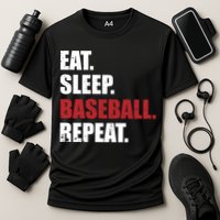 Eat Sleep Baseball Repeat Hoodie Cooling Performance Crew T-Shirt
