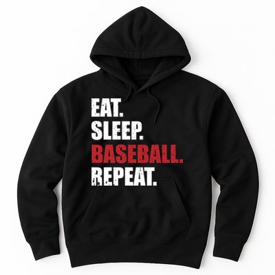 Eat Sleep Baseball Repeat Hoodie Hoodie