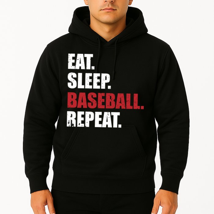 Eat Sleep Baseball Repeat Hoodie Hoodie