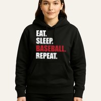 Eat Sleep Baseball Repeat Hoodie Hoodie