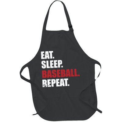 Eat Sleep Baseball Repeat Hoodie Apron