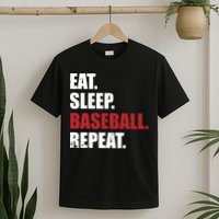 Eat Sleep Baseball Repeat Hoodie T-Shirt