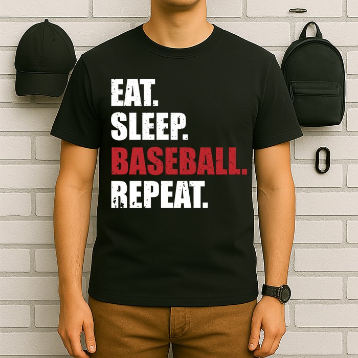 Eat Sleep Baseball Repeat Hoodie T-Shirt