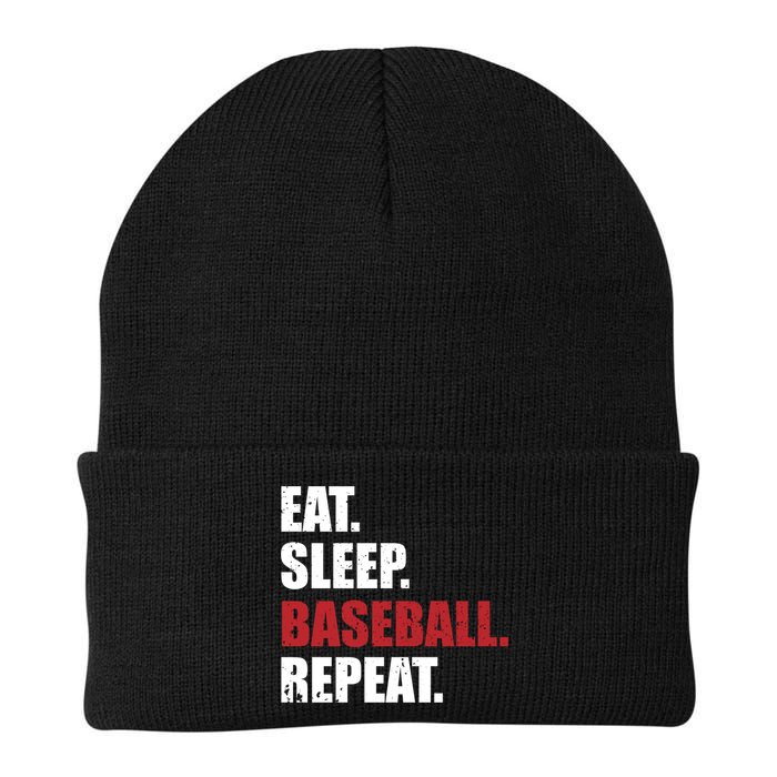 Eat Sleep Baseball Repeat Hoodie Beanie