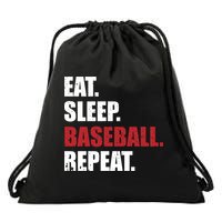Eat Sleep Baseball Repeat Hoodie Drawstring Bag