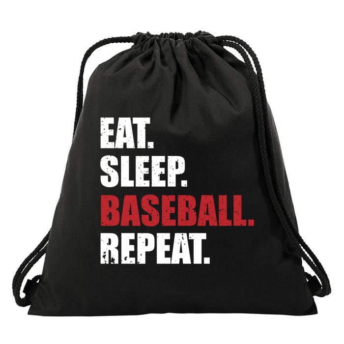Eat Sleep Baseball Repeat Hoodie Drawstring Bag