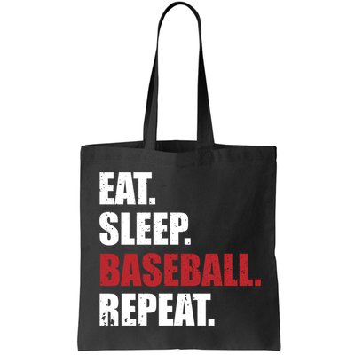 Eat Sleep Baseball Repeat Hoodie Bag